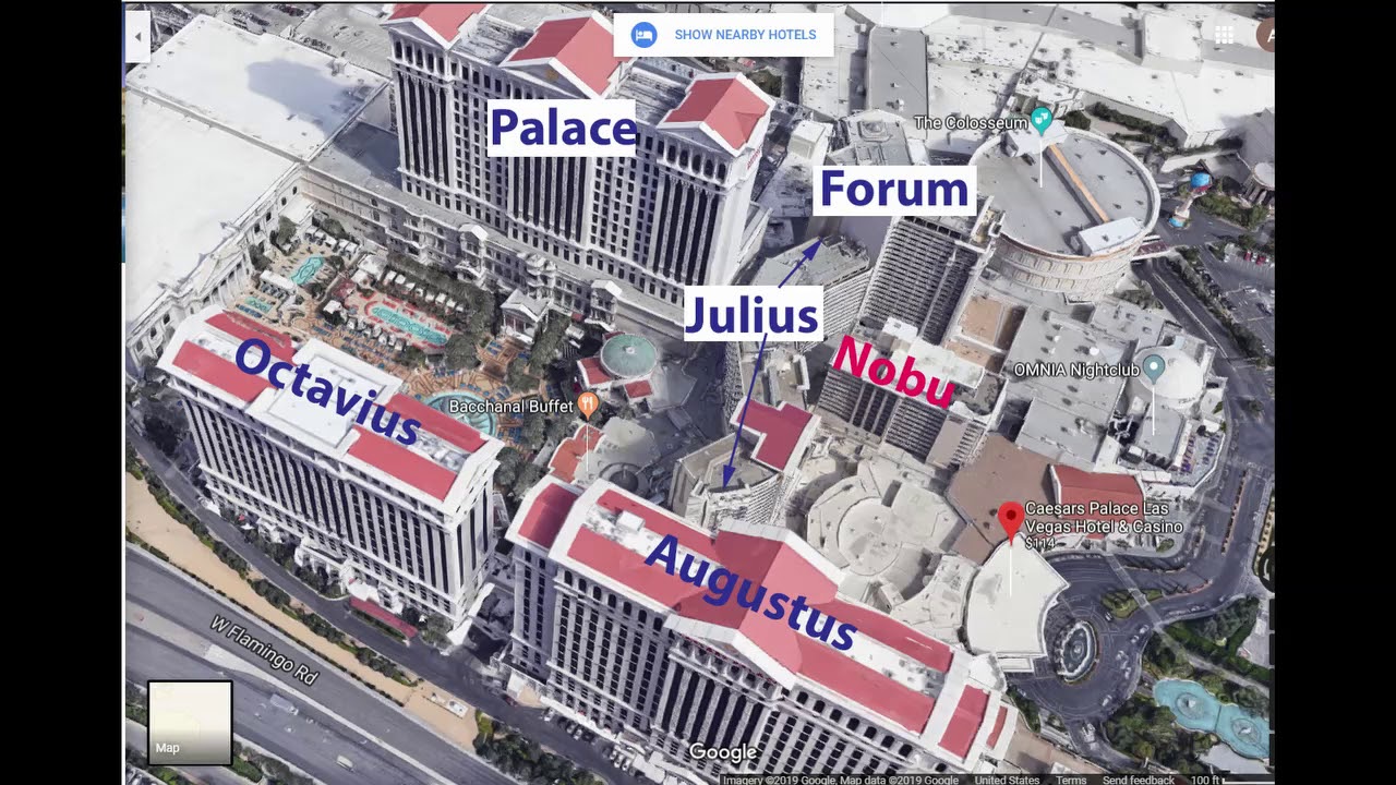 Rideshare Pickup Locations at Caesars Palace