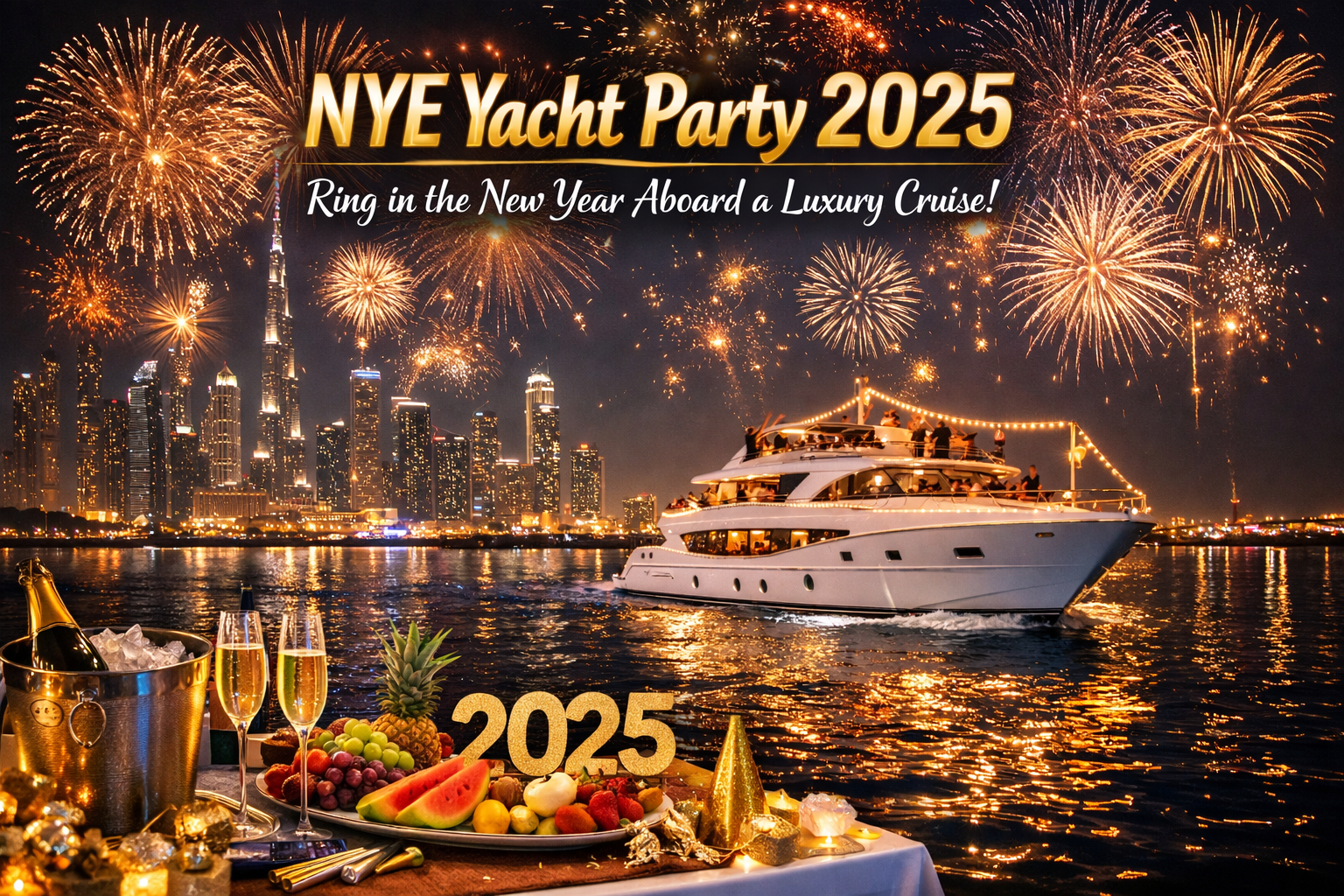 Ring in the New Year with an Exclusive Yacht Party Cruise on Lake Las Vegas - 2025 Details Coming Soon!